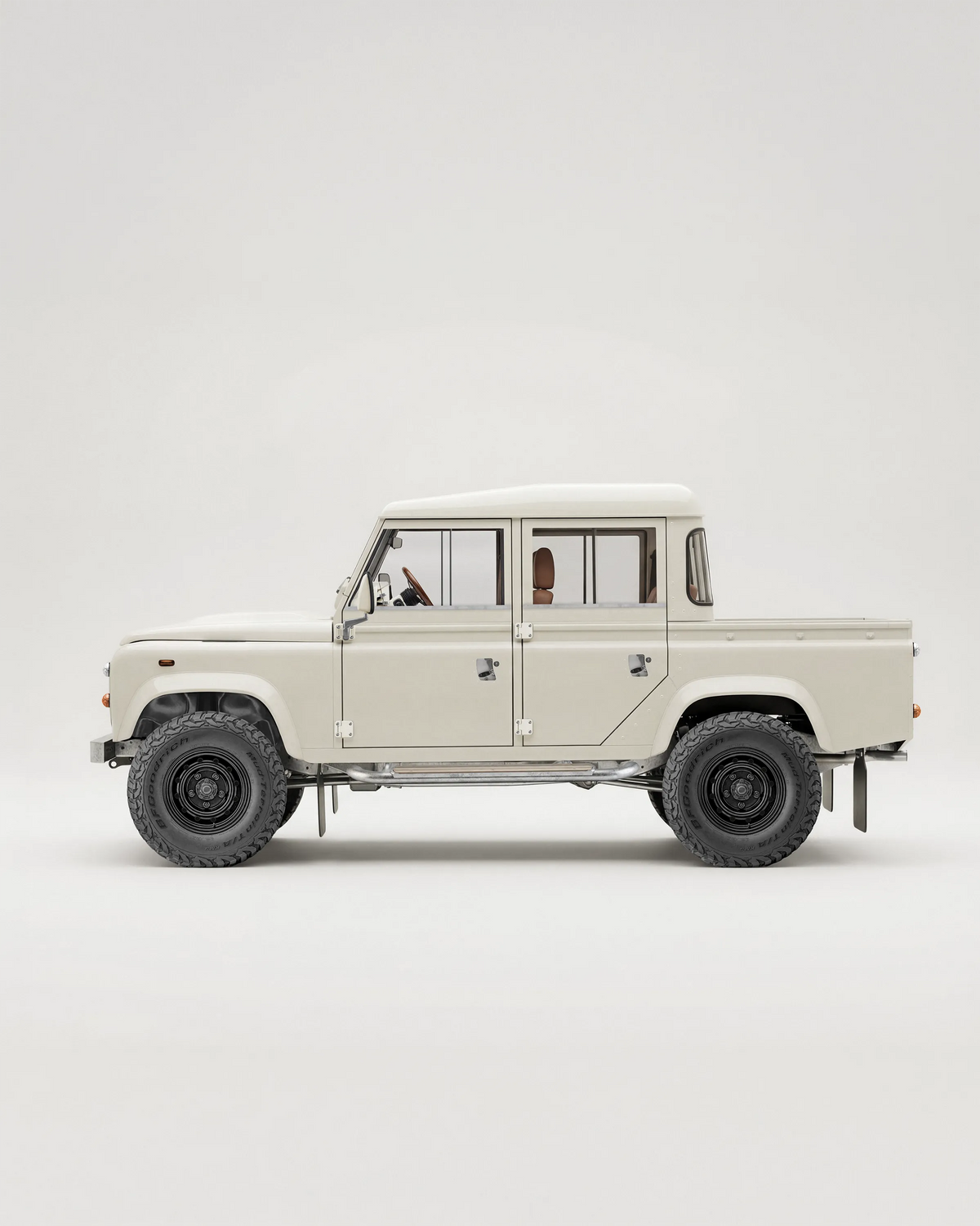OFF WHITE DEFENDER 110 CREW CAB RESTORATIONS